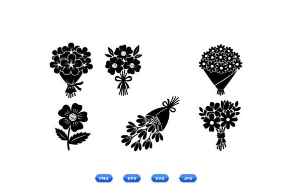 Floral Bouquet SVG Clipart Pack