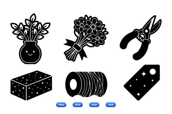 Floral Craft SVG Clipart Kit