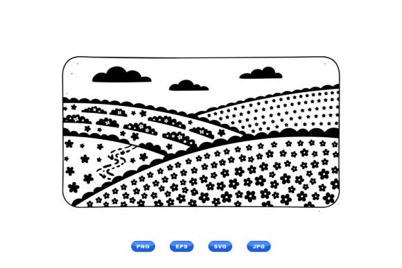 Floral Hills SVG Scene