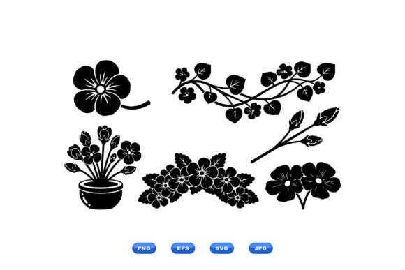 Floral Silhouette SVG Collection