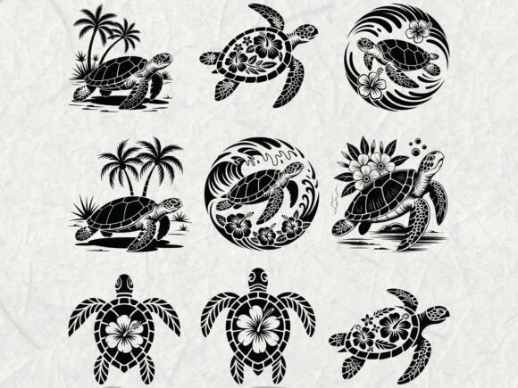 Floral Turtle Svg Bundle Review