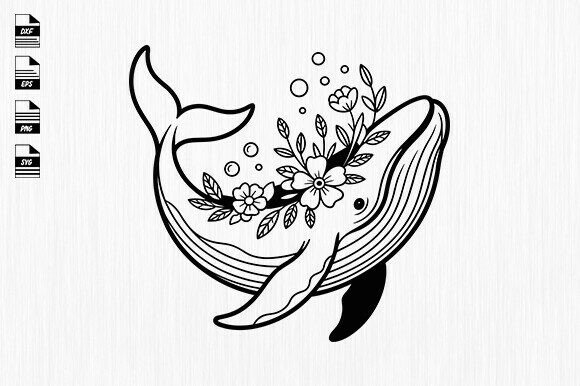 Floral Whale Svg Review