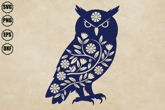 Owl Svg, Floral Owl